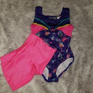 Girls Leotard w/ Matching Shorts